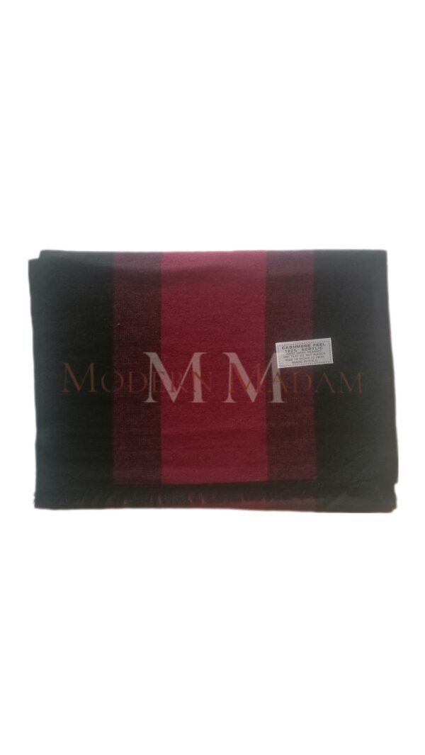 LUXURY CASHMERE FEEL MEN SCARF red scaled