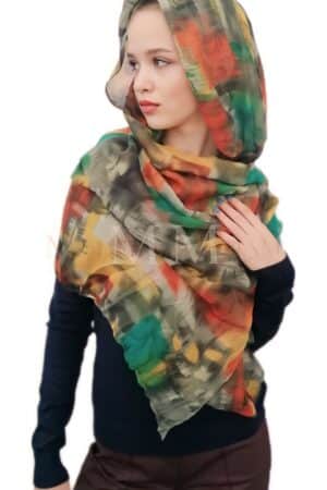 Lightweight Colorful Cotton Scarf 1