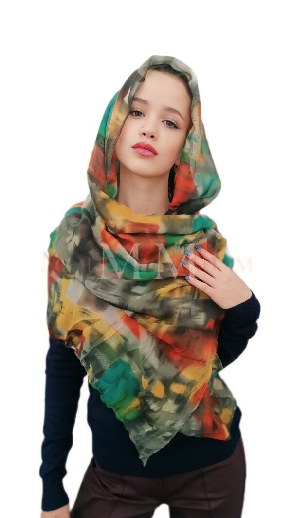 Lightweight Colorful Cotton Scarf 3 scaled