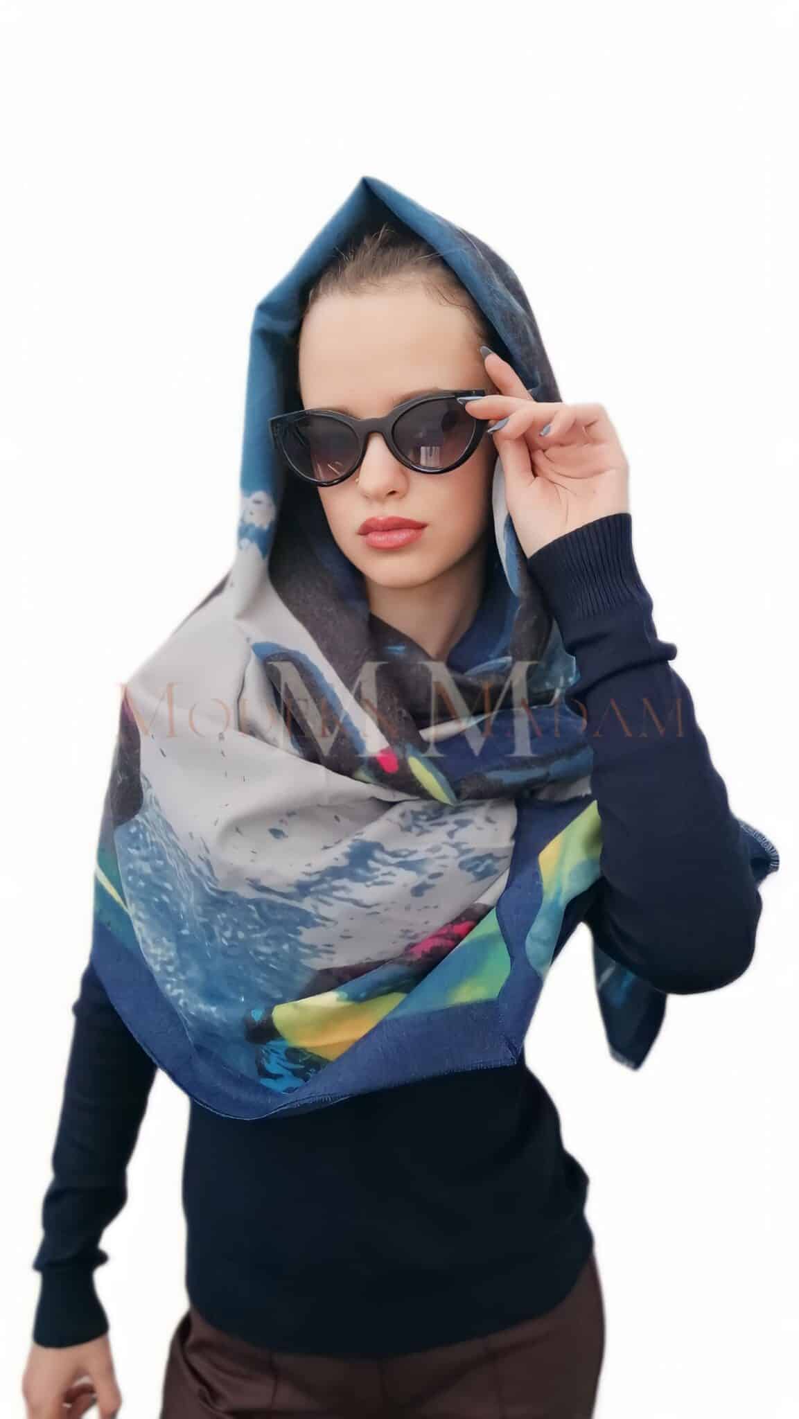 Luxury Flowers Cashmere Scarf 1 scaled