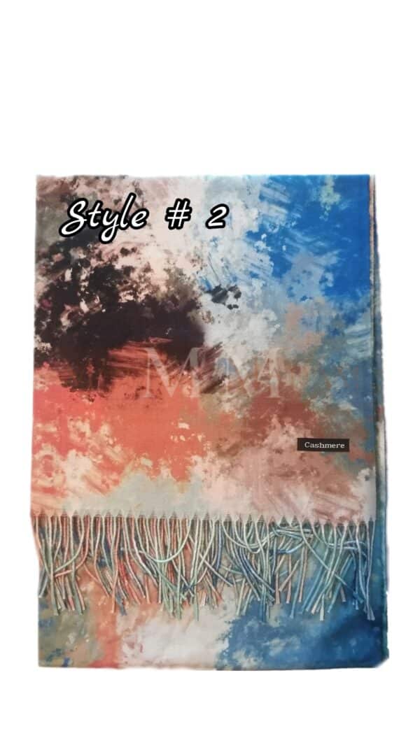 Luxury Multicolour Cashmere Scarf Style 2 scaled