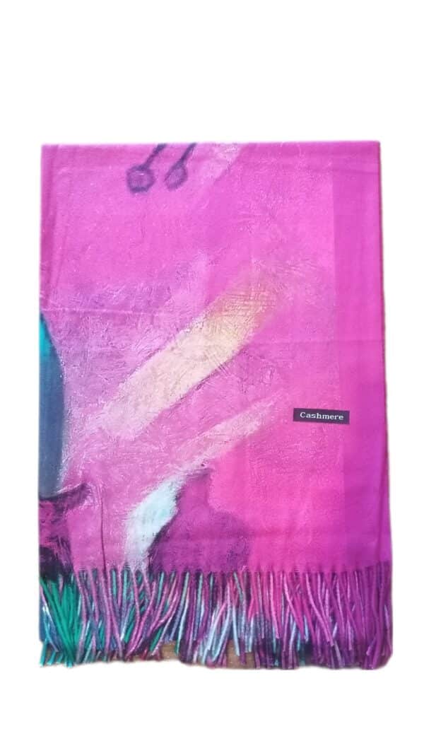 Scarf Picasso pink scaled