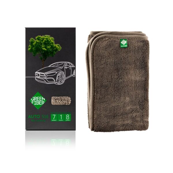 Green Fiber AUTO S16 wet cleaning Car towel for wet cleaning gray 1