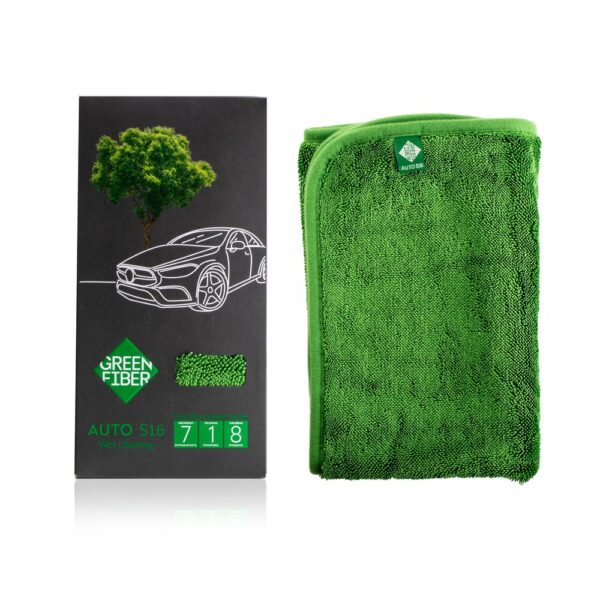 Green Fiber AUTO S16 wet cleaning Car towel for wet cleaning green 1