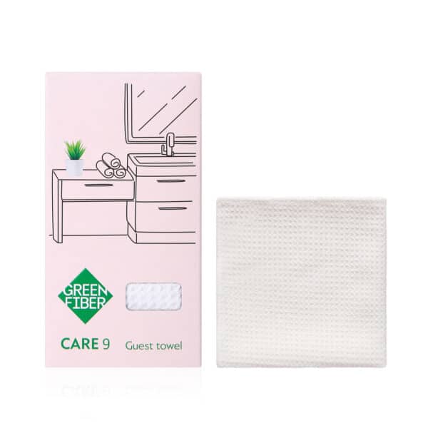 Green Fiber CARE 9 Guest towel waffle milky 1