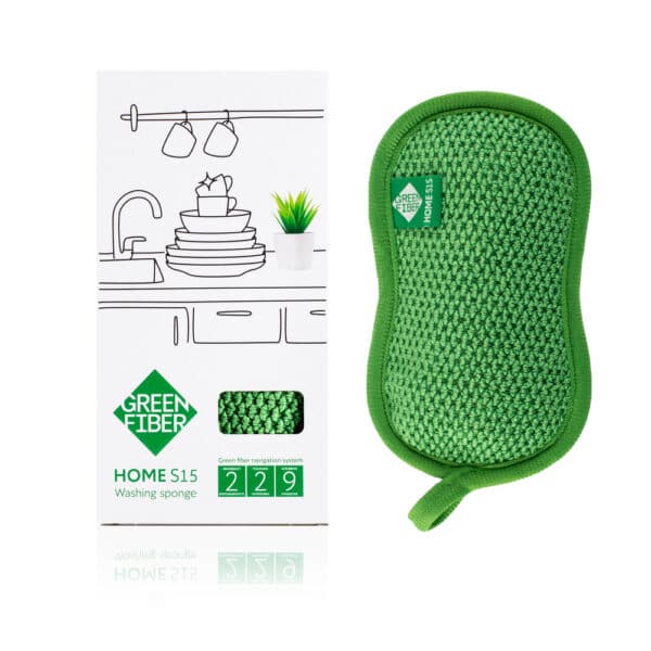 Green Fiber HOME S15 Dish washing sponge green 1