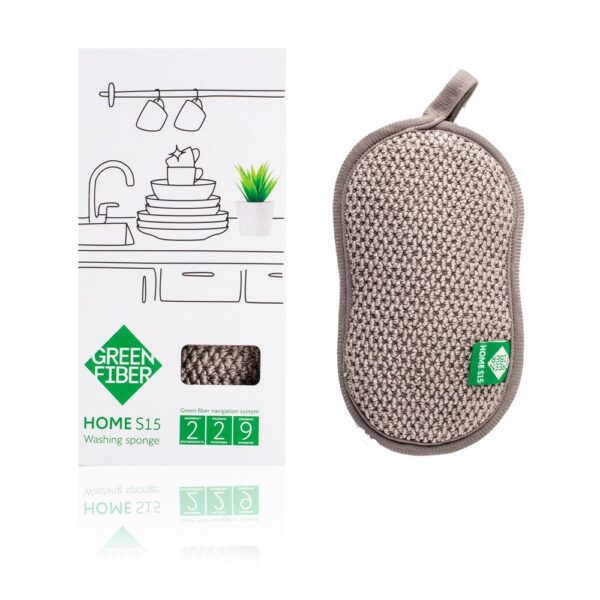 Green Fiber HOME S15 Dish washing sponge grey 1