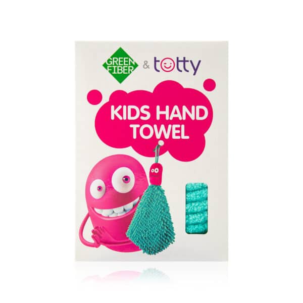 Green Fiber Totty baby hand towel turquoise 1