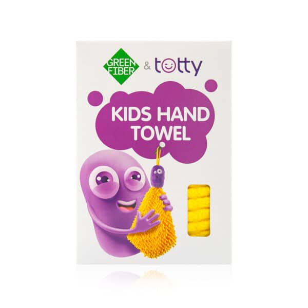 Green Fiber Totty baby hand towel yellow 1