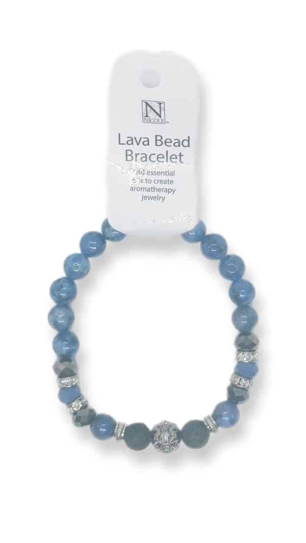 Lava Bead Bracelet blue scaled