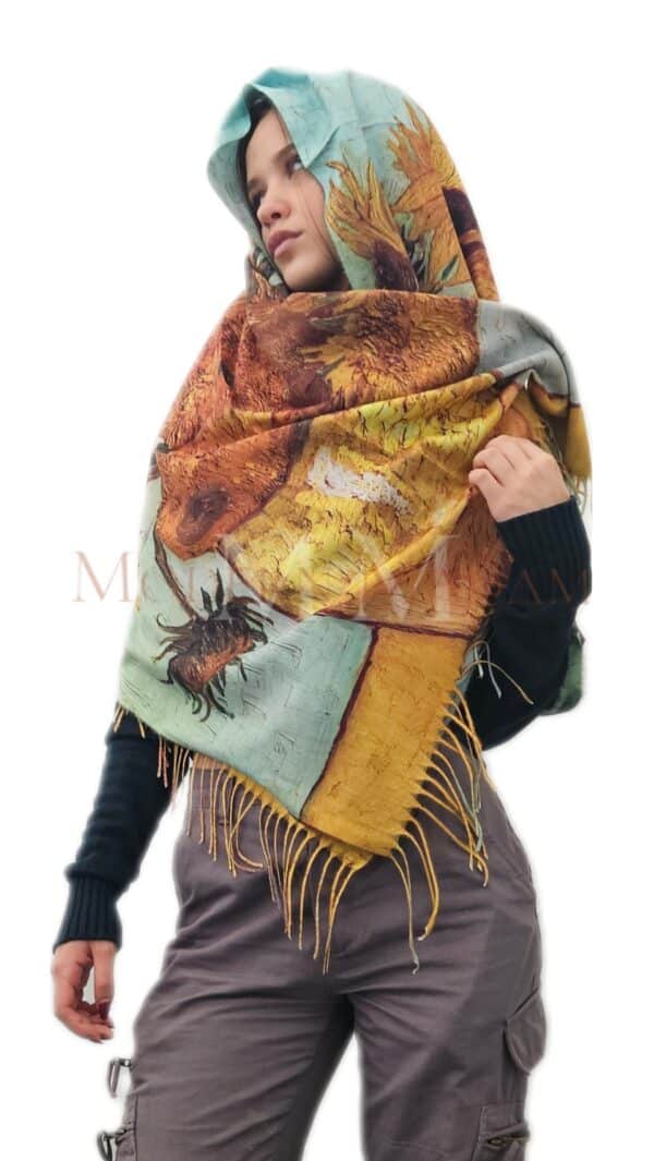 Cashmere Scarf Van Gogh Sunflowers 1 scaled