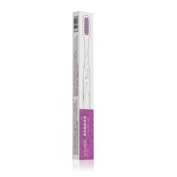 SHARME DENT PINK toothbrush with bamboo charcoal coating soft 3