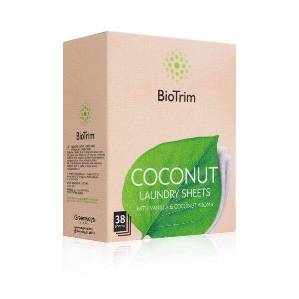 BioTrim COCONUT Laundry sheets for washing delicate fabrics 38 pcs 2