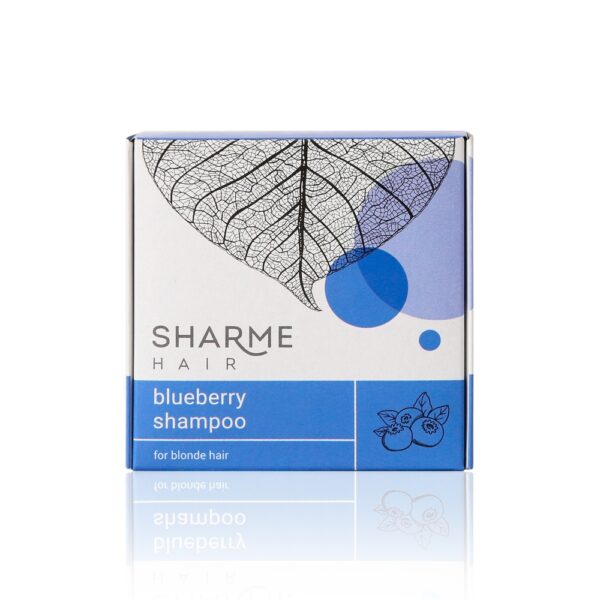 Sharme Hair Blueberry natural solid shampoo with blueberry fragrance for blonde hair 50g 3